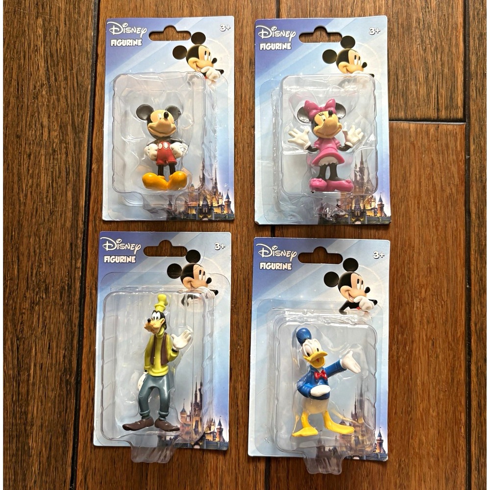 Disney Mickey/Minnie Mouse, Goofy, Donald Duck 2" Figurine Collectible Figure